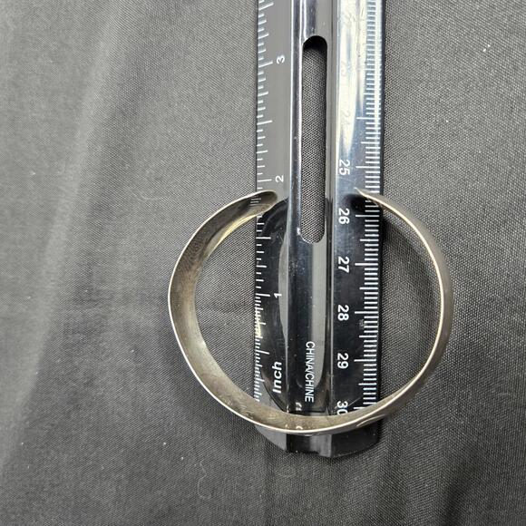 Smibo Norway Sterling Silver Engraved Cuff Bracelet Vintage Scandinavian - Picture 9 of 9